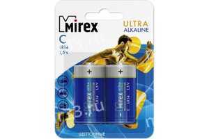 Батарейка C Mirex LR14-2BL Ultra Alkaline, 1.5B, (2/12/96)