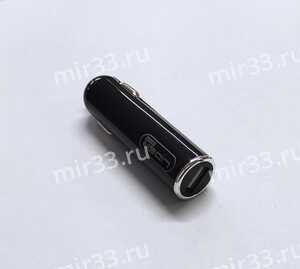 Блок питания автомобильный 1 USB Lider mobile K73K , 2400mA, цвет: чёрный