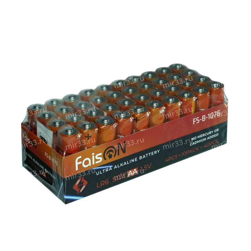 Батарейка AA FaisON LR6-40BOX Ultra Alkaline, 1.5B, (40/800), (арт.FS-B-1076)