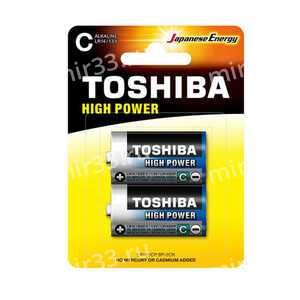 Батарейка C Toshiba LR14-2BL, 1.5B, (2/20/120)