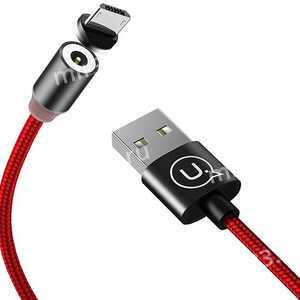 Кабель USB - микро USB Usams US-SJ294 U-sure, 1.0м, 2.1A, магнитный, цвет: красный