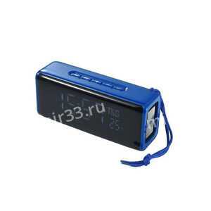 Колонка портативная TG-174, пластик, Bluetooth, TWS, AUX, USB, SD, TF, цвет: синий