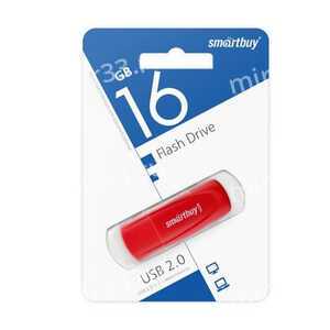 Флеш-накопитель 16Gb SmartBuy Scout, USB 2.0, пластик, красный