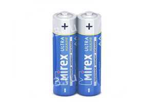 Батарейка AA Mirex LR06-2P Ultra Alkaline, 1.5B, (2/40/720), (арт.23702-LR6-S2)