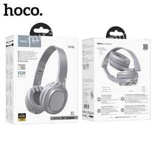 Наушники полноразмерные HOCO W46, Charm BT, Bluetooth, цвет: серый