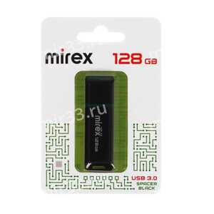 Флеш-накопитель 128Gb Mirex SPACER, USB 3.0, пластик, черный