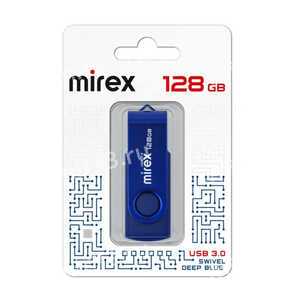 Флеш-накопитель 128Gb Mirex SWIVEL, USB 3.0, пластик, синий