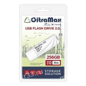 Флеш-накопитель 256Gb OltraMax 310, USB 2.0, пластик, белый