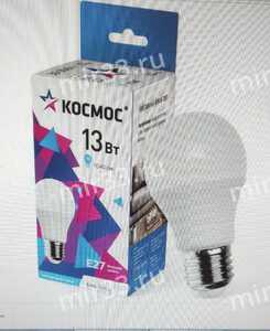 Лампа светодиодная КОСМОС ЭКОНОМИК/BASIC LED13wA60E2745 13Вт Е27 4500K BL1
