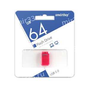 Флеш-накопитель 64Gb SmartBuy ART, USB 2.0, пластик, розовый
