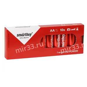 Батарейка AA SmartBuy LR06-10Box, 1.5B, (10/300), (арт.SBBA-2A10BX)