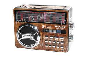 Радиоприемник без бренда XB-415BT, цвет: коричневый