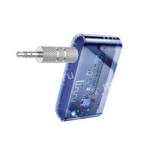 Ресивер Borofone, Gratified, BC46, пластик, Bluetooth, AUX, цвет: темно-синий