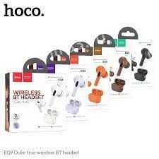 Наушники внутриканальные HOCO EQ9, Duke, Bluetooth, TWS, цвет: коричневый