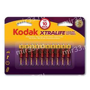 Батарейка AA Kodak LR06-6*2BL XTralife, 1.5B, (12/144/576), (арт.Б0038794)