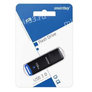 Флеш-накопитель 32Gb SmartBuy Easy, USB 2.0, пластик, чёрный